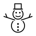 snowman without snow